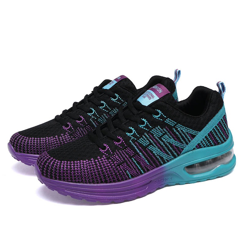 Sport Women Cushion Sports Shoes Outdoor Breathable Rose Mesh Sneakers