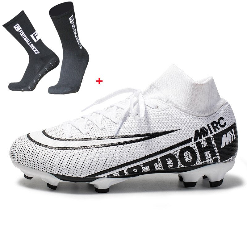 Soccer size 35-45 New Men Kids Football Boots Turf Soccer Shoes Boy Cl