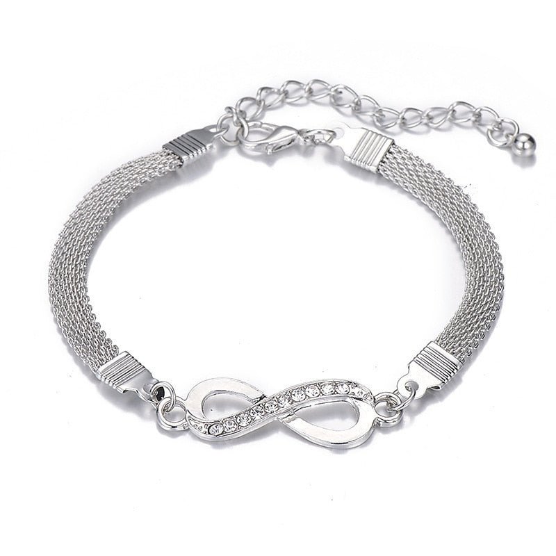 Bracelet Rhinestone Infinity  Women's Jewelry Beauty Wear Design Style