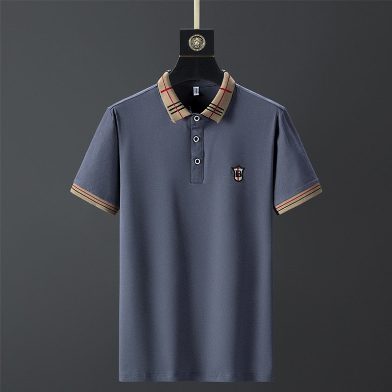 Polo 100% Cotton Breathable Brand Shirts Men's Clothing Summer Style 