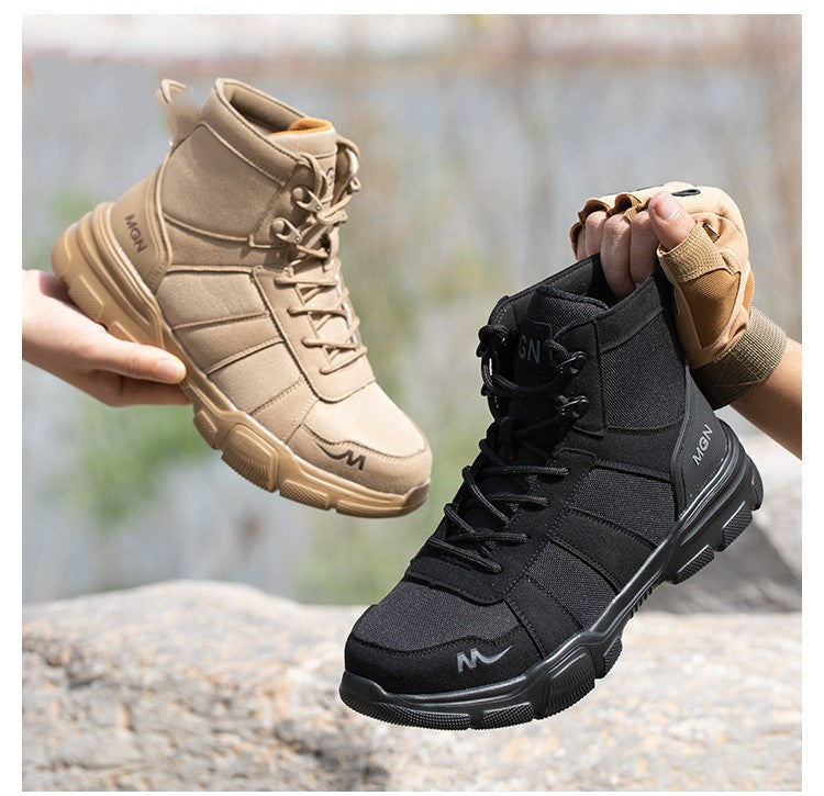 Shoes Labor Protection Shoes Anti-smash Anti-puncture Protective High 