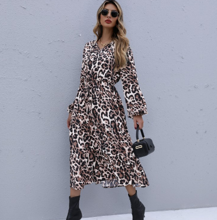 Dress Women's Leopard Print Style Design Fashion Wearable Sexy Beauty 
