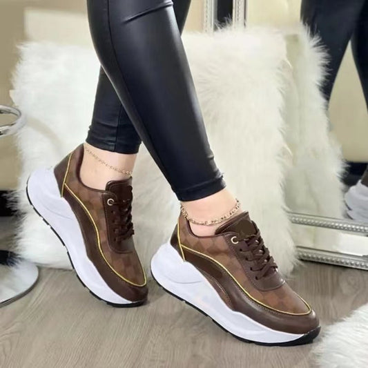 Shoes Female Fashion Casual Thick-soled Sports Footwear Design Style  