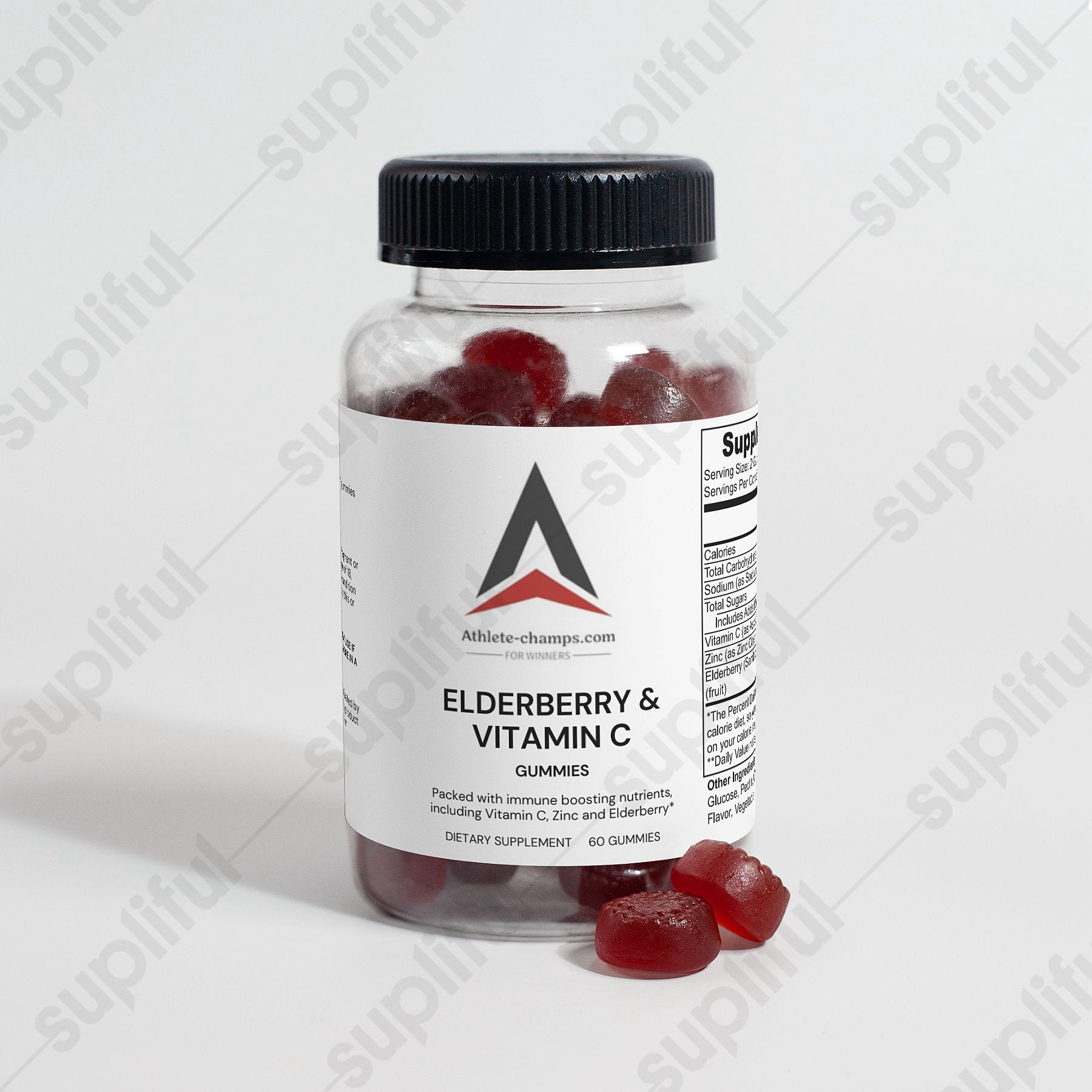 Vitamin C & Elderberry Gummies Supplements Obtain Immune Boost Mineral