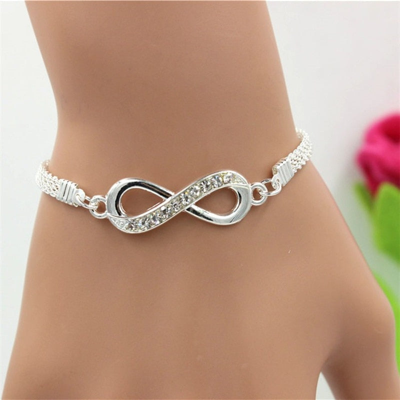 Bracelet Rhinestone Infinity  Women's Jewelry Beauty Wear Design Style