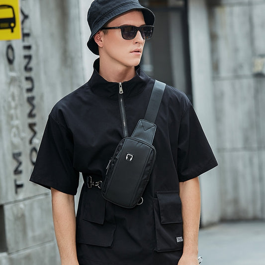 Chest Bag 2023 Fashion Small Male Crossbody Men Safety Storage Design 