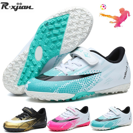 Soccer R.xjian Size 30-39 Football Shoe Kids Original Indoor Turf Boot