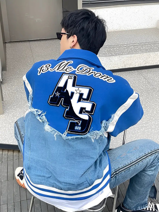 Jeans College Jacket Fashion Design Timeless Style Comfortable Denim  