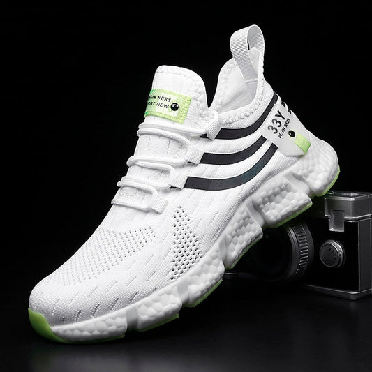 Shoes White Gym and Walking Sneaker Workout Training Footwear Design  